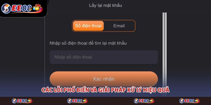 Các lỗi phổ biến và giải pháp xử lý hiệu quả